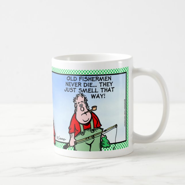 Taza De Café Los viejos pescadores nunca mueren… (Derecha)