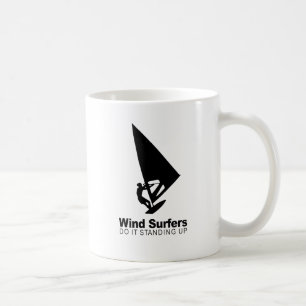 Taza De Café Los wind surfers lo hacen de pie