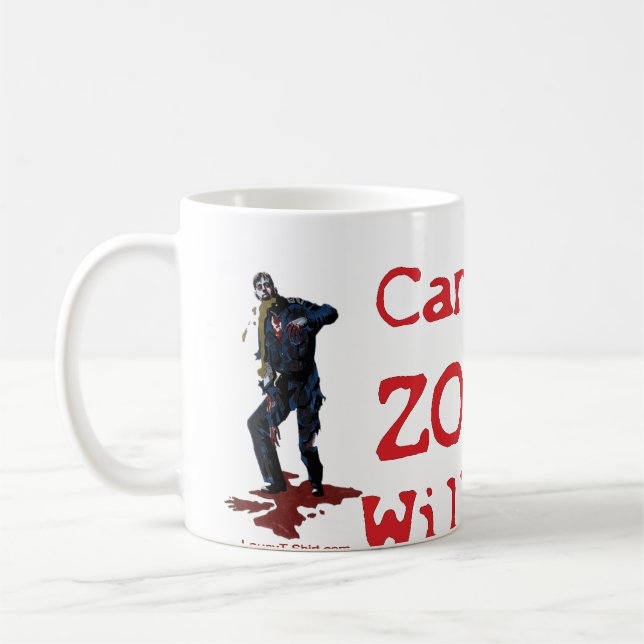 Taza De Café Los zombis me comerán (Izquierda)
