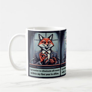 Taza De Café Los zorros inteligentes: el político zorro
