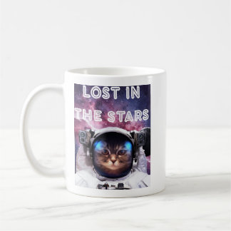 Taza De Café Lost in the Stars Cat Astronaut Mug 