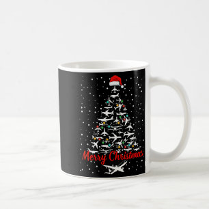 Taza De Café Lotes de árboles de aviones de Navidad Hombres Fel