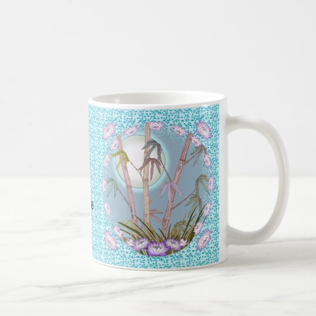 Taza De Café Loto de Bambú Luna (Derecha)