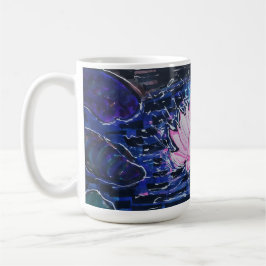Taza De Café Loto en Agua Oscura