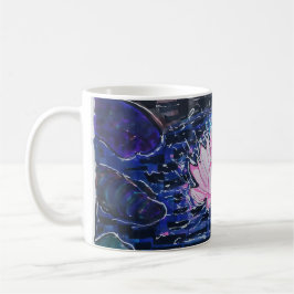 Taza De Café Loto en Agua Oscura