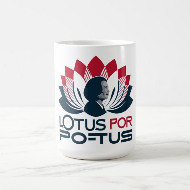 Taza De Café Lotus para POTUS Kamala Harris 2024 (Centro)