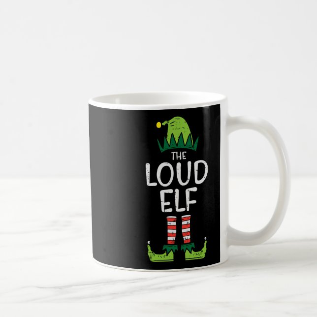 Taza De Café Loud Elf Xmas Matando Navidades Para Niños Familia (Derecha)