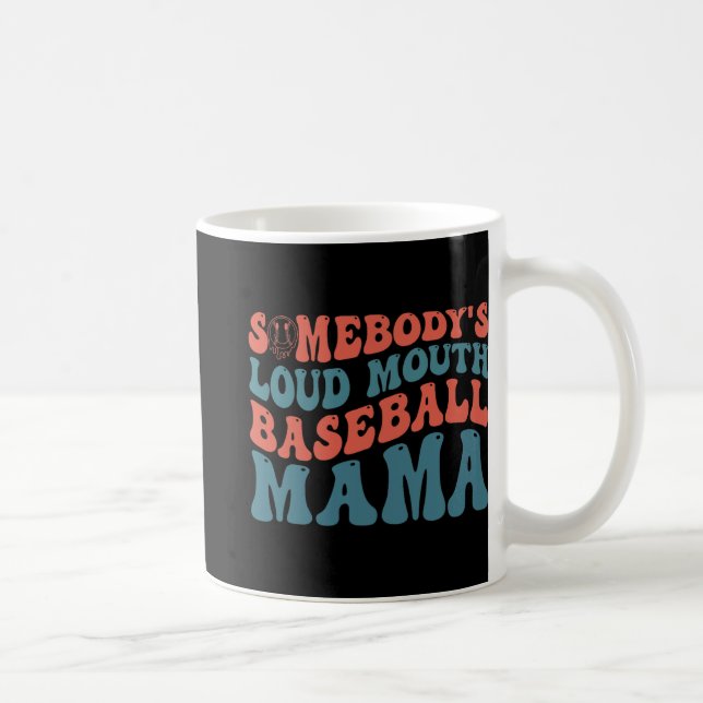 Taza De Café Loudmouth Baseball Mama (Derecha)