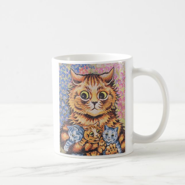 TAZA DE CAFÉ LOUIS WAIS CAT MOM ART COFFEE MUG (Derecha)