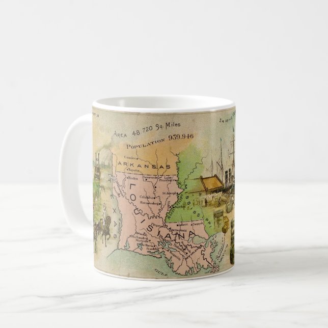 Taza De Café Louisiana Mug, Siglo XIX (Anverso izquierdo)