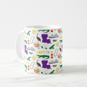 Taza De Café Louisiana Nueva Orleans Mardie Gras Café Mug