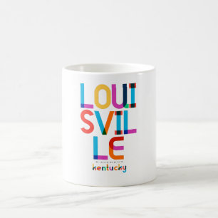Taza De Café Louisville Kentucky Mid Century, Pop Art,