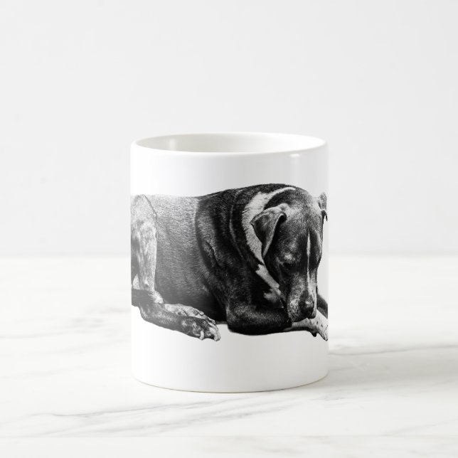 Taza De Café Lounge Dog Morning Mug (Centro)
