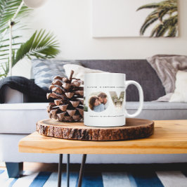 Taza De Café Love 4 foto simple regalo personalizado moderno