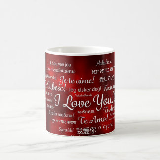 Taza De Café love-615307 ROYAL RED LOVE DIFERENT LANGUAGES TYP