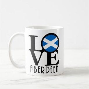 Taza De Café LOVE Aberdeen Scotland 11oz