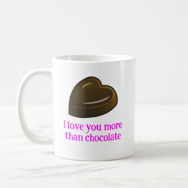 Taza De Café Love and a Chocolate Heart (Izquierda)