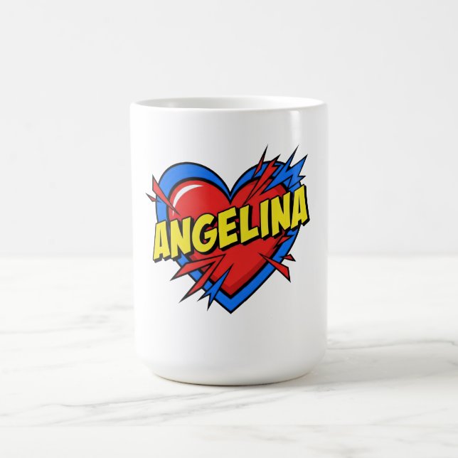 Taza De Café Love Angelina (Centro)