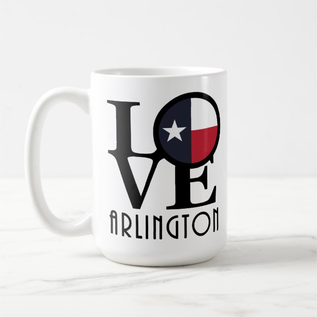Taza De Café LOVE Arlington 15oz (Izquierda)