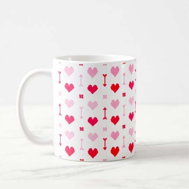 Taza De Café Love Arrows & Blossoms Classic Mug (Izquierda)
