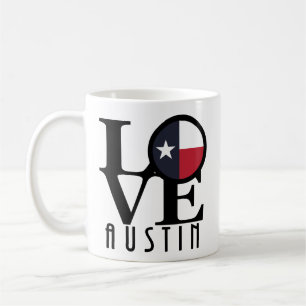 Taza De Café LOVE Austin Texas 11oz