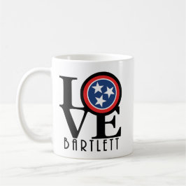 Taza De Café LOVE Bartlett Tennessee 11ozMug