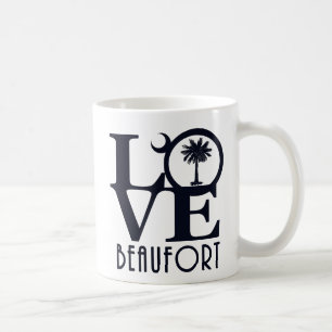 Taza De Café LOVE Beaufort SC 11oz