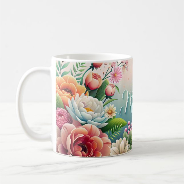 Taza De Café Love Blooms (Izquierda)