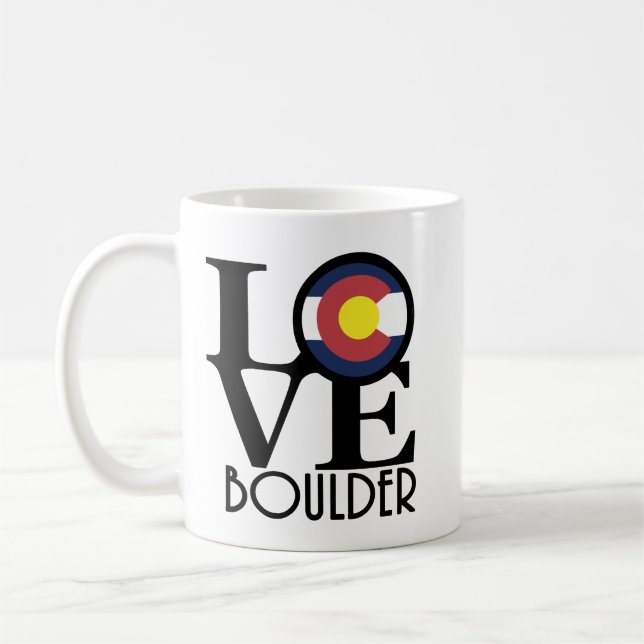 Taza De Café LOVE Boulder CO 11oz (Izquierda)