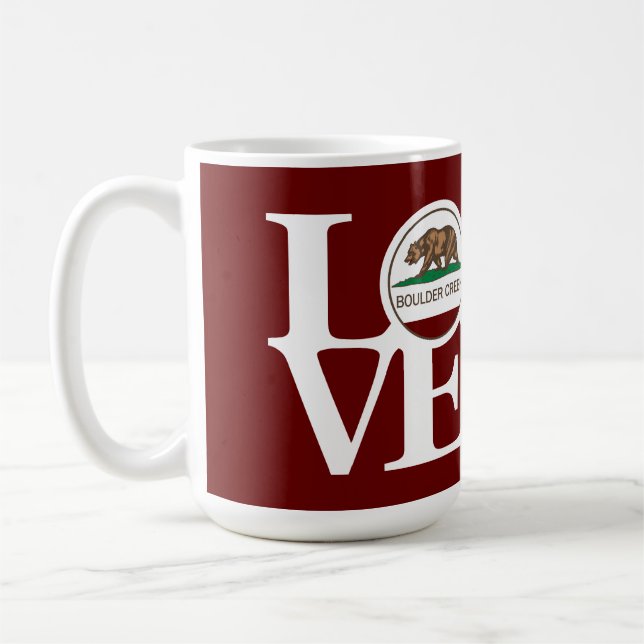 Taza De Café LOVE Boulder Creek 15oz Mug (Izquierda)
