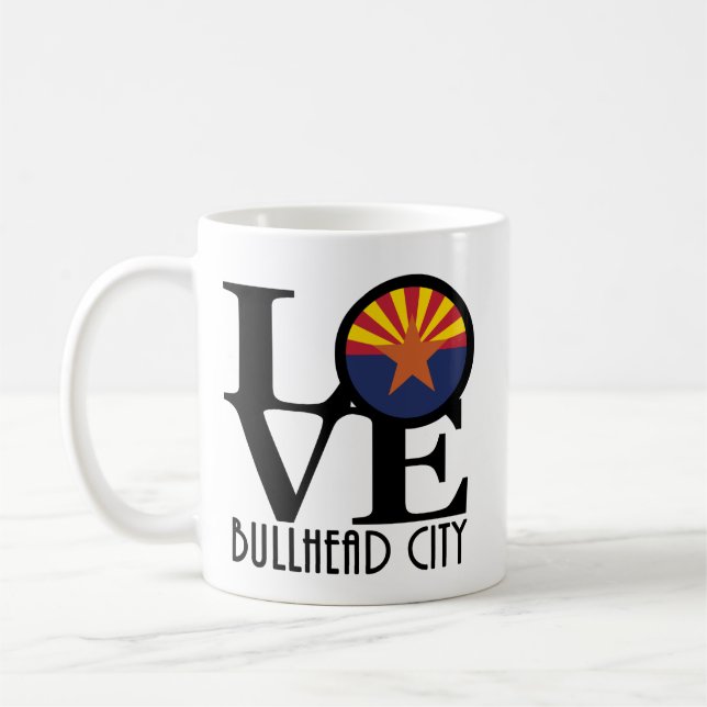 Taza De Café LOVE Bullhead City 11oz (Izquierda)