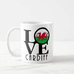 Taza De Café LOVE Cardiff Wales 11oz