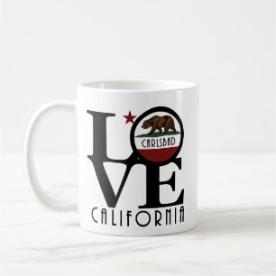 Taza De Café LOVE Carlsbad California 11oz