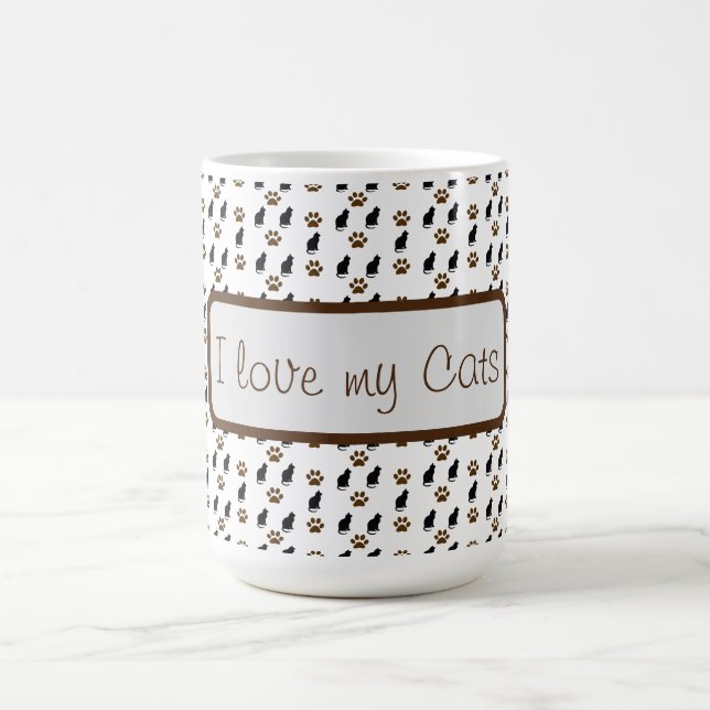 Taza De Café Love Cats Coffee Mug (Centro)