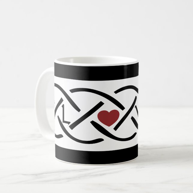 Taza De Café Love Celtic Knot (Anverso izquierdo)