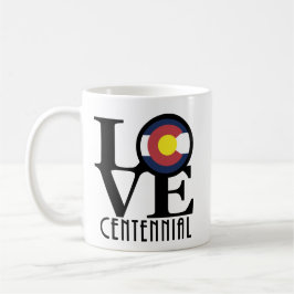 Taza De Café LOVE Centennial Colorado 11oz