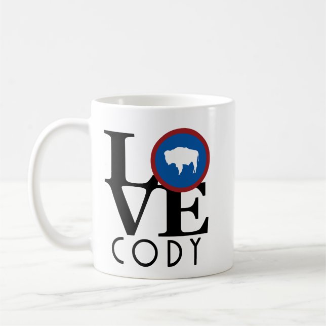 Taza De Café LOVE Cody Wyoming 11oz (Izquierda)