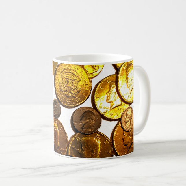 Taza De Café Love Coin Mug (Anverso derecho)