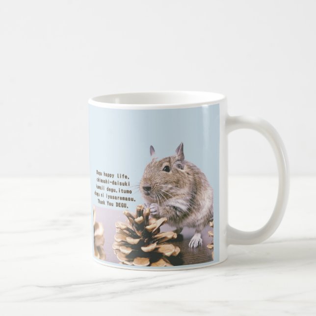 TAZA DE CAFÉ LOVE♡DEGU LIFE (Derecha)