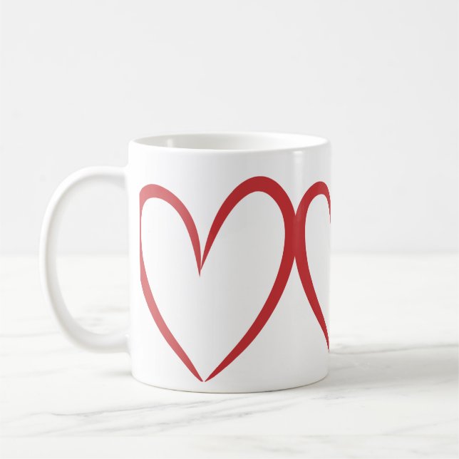 Taza De Café Love design mug  (Izquierda)