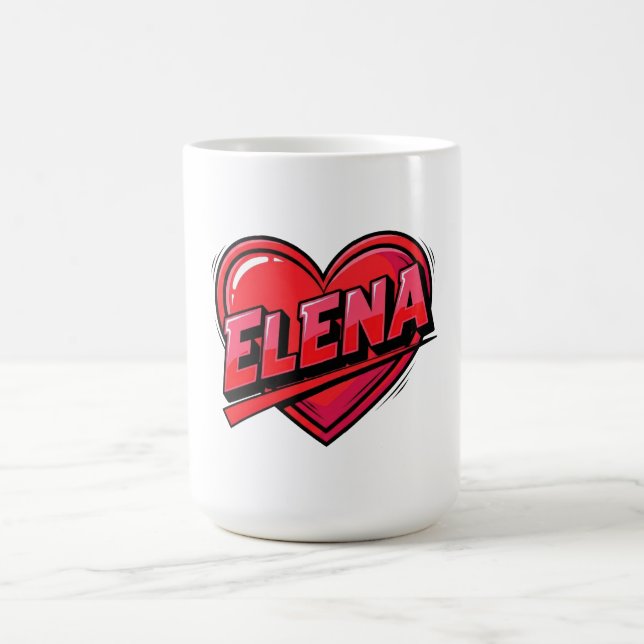 Taza De Café Love Elena (Centro)