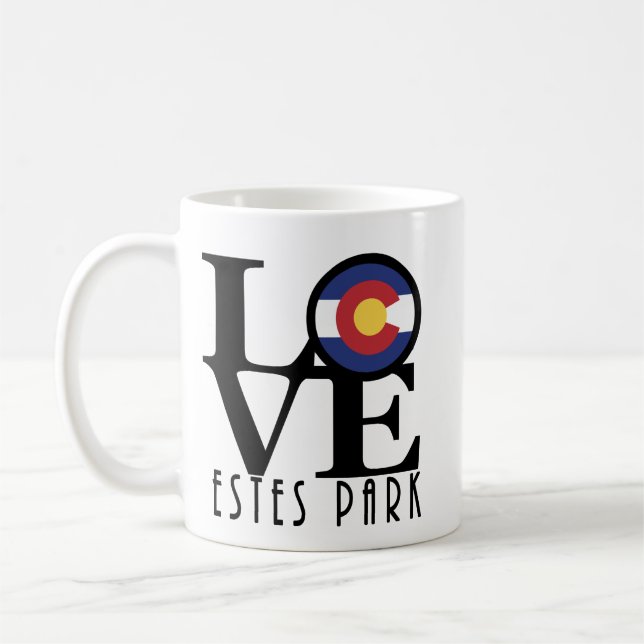 Taza De Café LOVE Estes Park CO 11oz (Izquierda)
