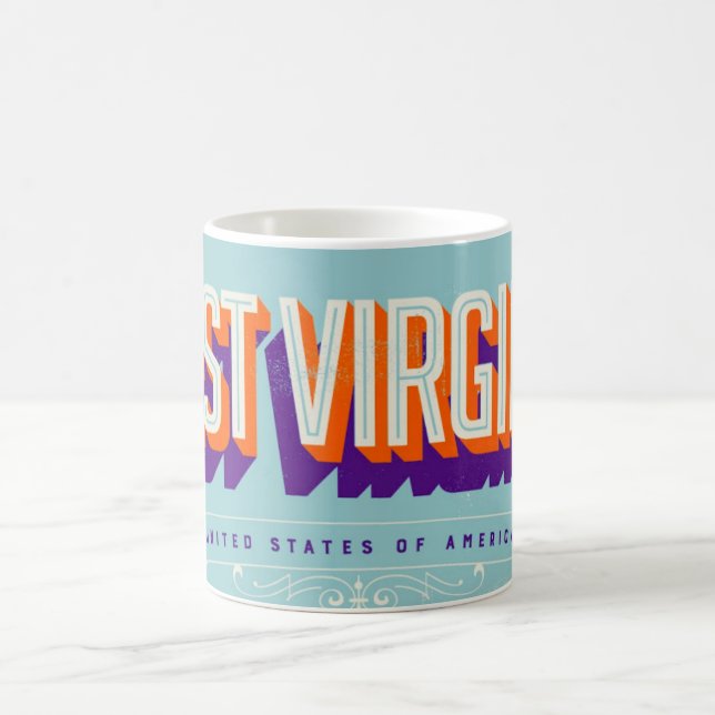 Taza De Café LOVE from West Virginia  USA (Centro)