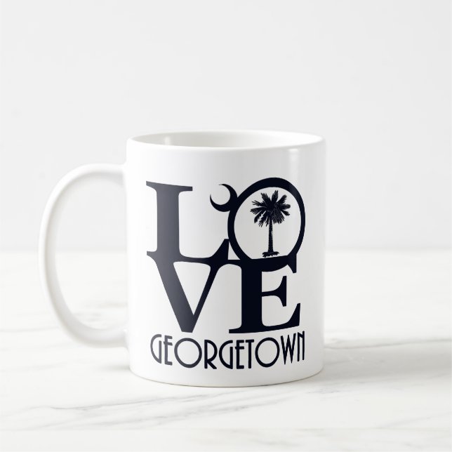 Taza De Café LOVE Georgetown SC 11oz (Izquierda)