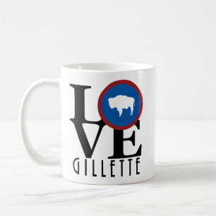 Taza De Café LOVE Gillette Wyoming 11oz