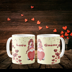 Taza De Café Love Gnome Feliz Día de San Valentín