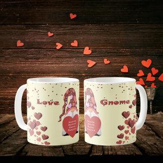 Taza De Café Love Gnome Feliz Día de San Valentín