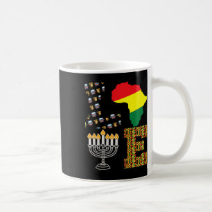 Taza De Café Love Happy Kwanzaa Africa Map Kinara Candles Afric