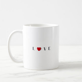 Taza De Café Love Heart Coffee Mug
