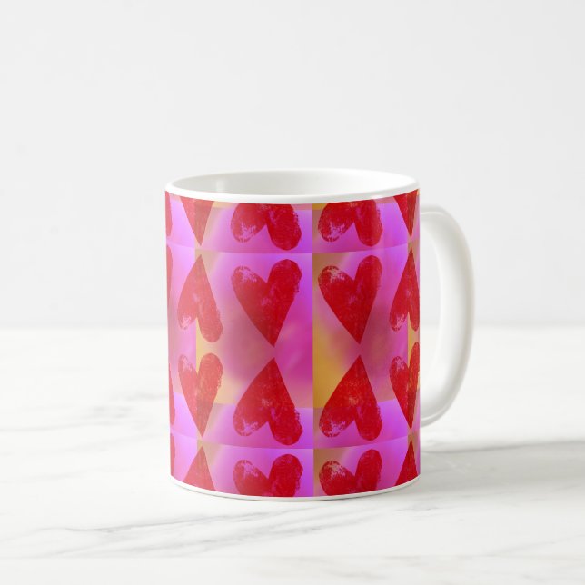 Taza De Café Love Heart Cosmic Coffee Mug (Anverso derecho)